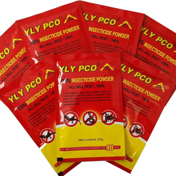 Free Shipping Insecticide Powder, 25g Per Sachet, Multi-Purpose Pest Killer for Spider, Cockroach, Lizard, Snake, Scorpion, Termite & All Crawling Insects, 90 Days Long Lasting Effect