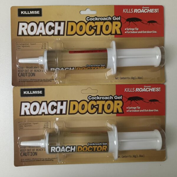 Free Shipping Cockroach Gel Bait, 30g - Professional Roach Killer Gel with Syringe Applicator, Indoor & Outdoor Use, Effective German Cockroach Control