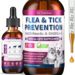 Free Shipping Flea & Tick Prevention Drops for Dogs & Cats | Natural Oral Supplement with Omega-3 & Multivitamins | Bacon Flavor | 2 fl oz (60mL) - Image 5